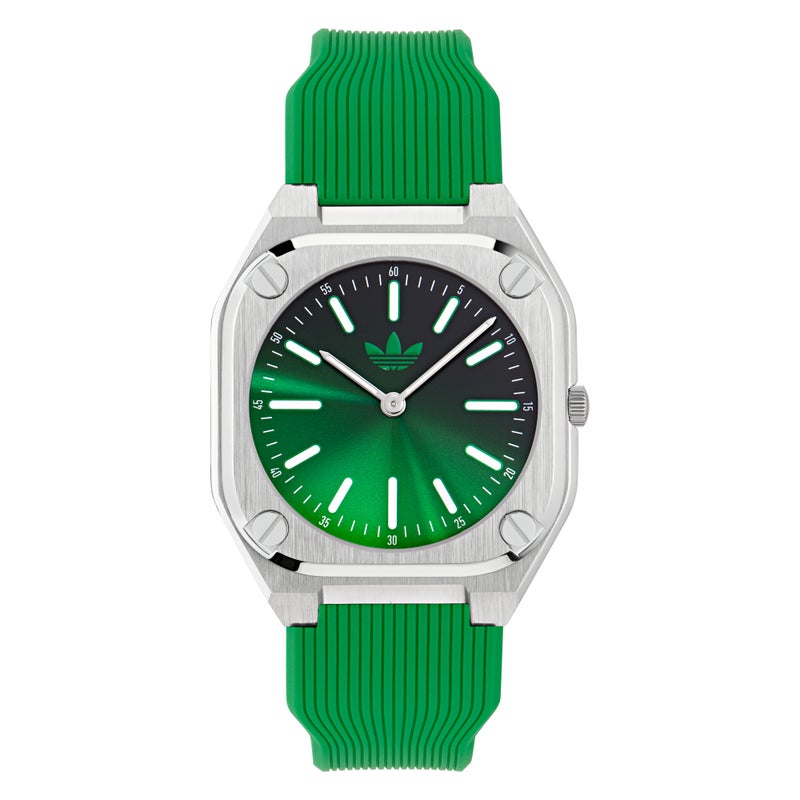 Adidas UW CITY TECH THIN SLV CS GRN DL 39MM QTZ GRN SLCN FW24 - Image 1