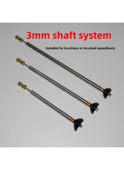 Remote Control Speedboat Drive Shaft Assembly Connecting Piece Rotating Shaft Remote Control Boat Brushless Brush Transmission-Color:One Set Of Positive Paddle (inner Shaft Length 20cm)-Specifications:Motor Shaft Suitable For Connecting M