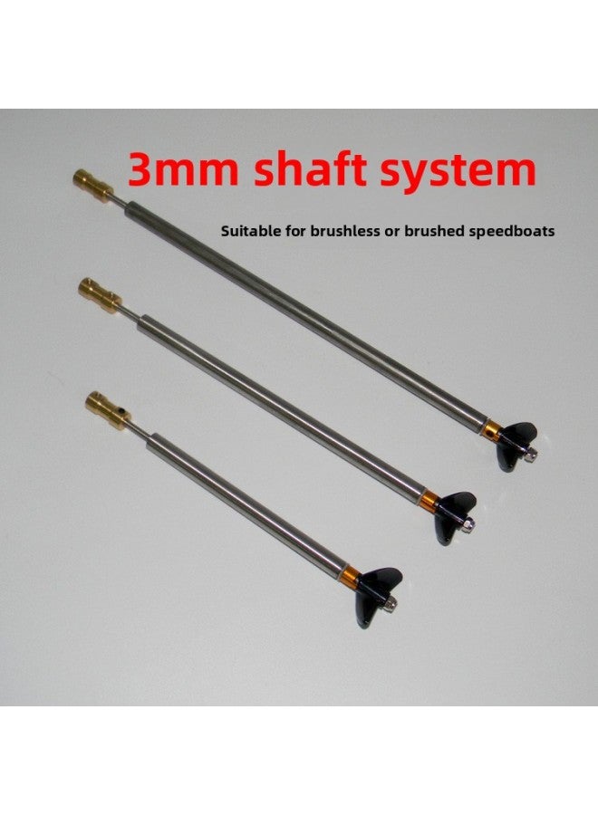 Remote Control Speedboat Drive Shaft Assembly Connecting Piece Rotating Shaft Remote Control Boat Brushless Brush Transmission-Color:One Set Of Positive Paddle (inner Shaft Length 20cm)-Specifications:Motor Shaft Suitable For Connecting M