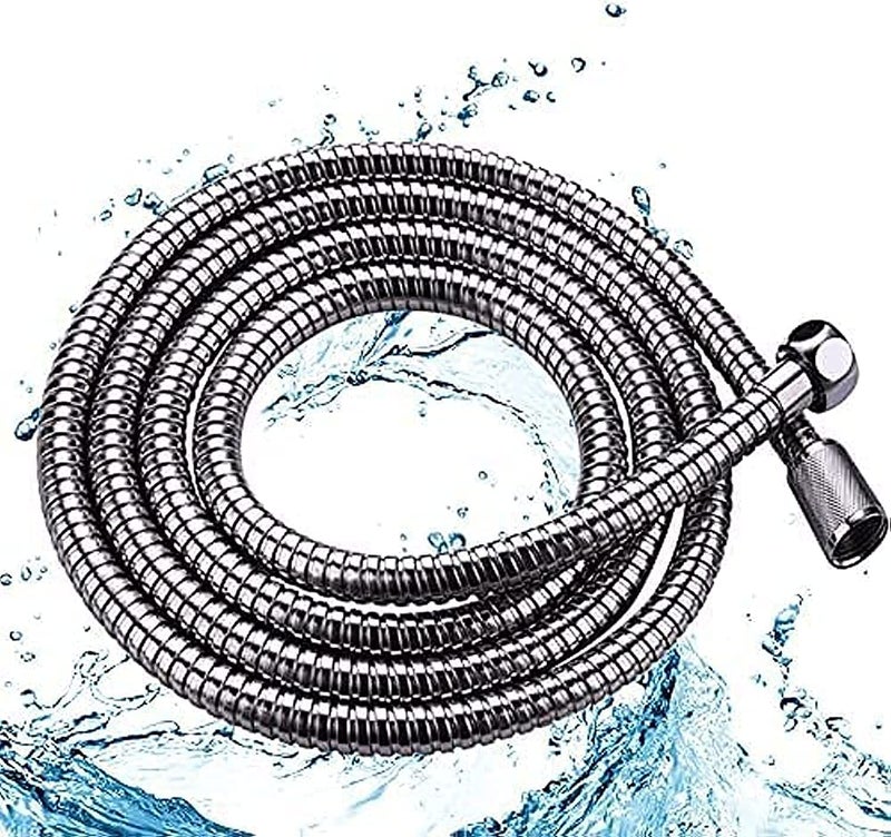 Shower Hose, Flexible Stainless Steel Handheld Shower Hose 5 Ft 60 Inches Replacement Hose for Handheld Shower Extra Long, Chrome - Image 1