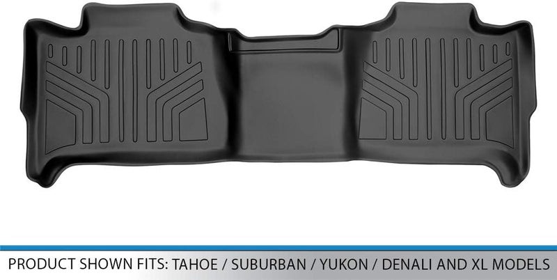 MAX LINER B0015 2nd Row Floor Mats Liner Black for 2007-2014 Tahoe/Suburban/Yukon/Denali - Image 3