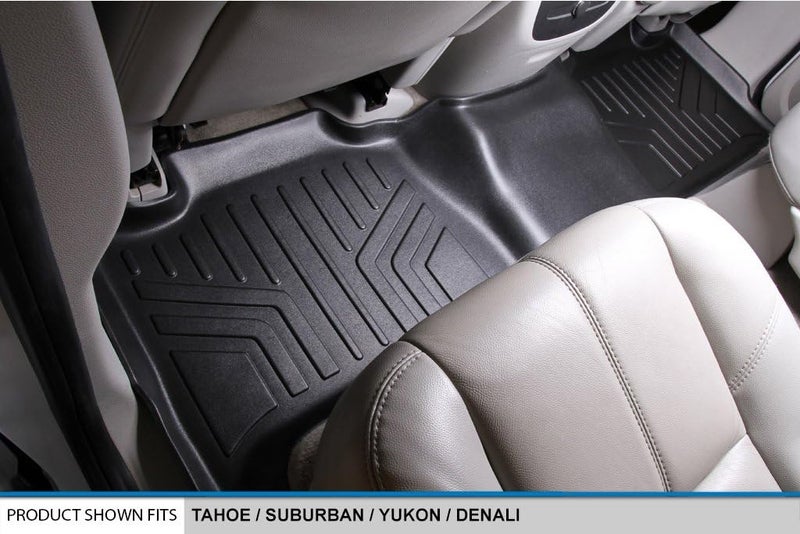 MAX LINER B0015 2nd Row Floor Mats Liner Black for 2007-2014 Tahoe/Suburban/Yukon/Denali - Image 2
