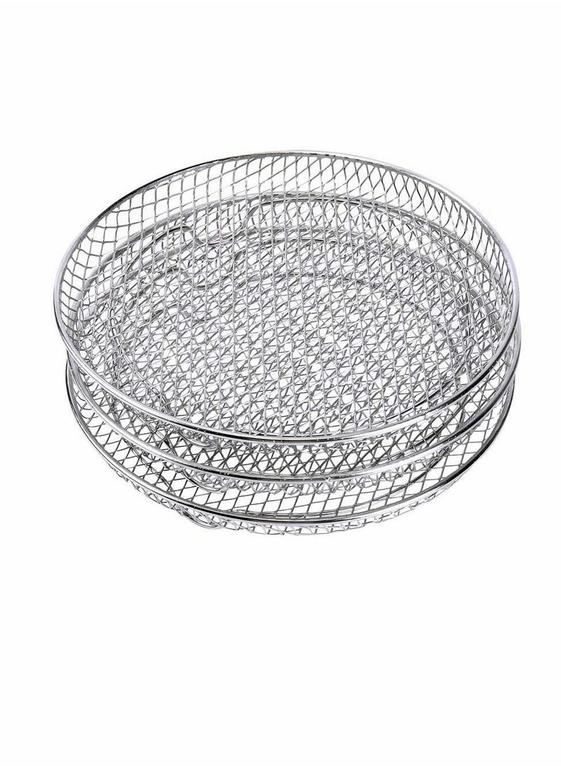 Y&D Air Fryer Three Stackable Dehydrator Racks, KASTWAVE Stainless Steel Rack Fit all 4.2QT - 5.8QT fryer, Oven, Press Cooker, Flow Racks  - Image 4