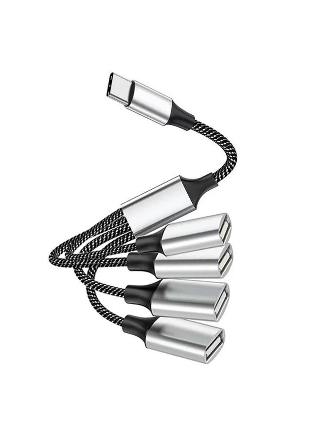 USB C Splitter 1 USB A Male To 3 USB C Female Adapter Charging Data Transfer - Image 2