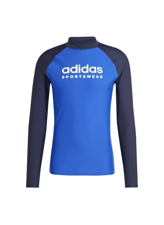Adidas adidas M Rashgd Ls Blue Swim Swimwear XS