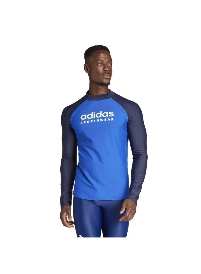 Adidas M Rashgd Ls Blue Swim Swimwear XS - Image 3