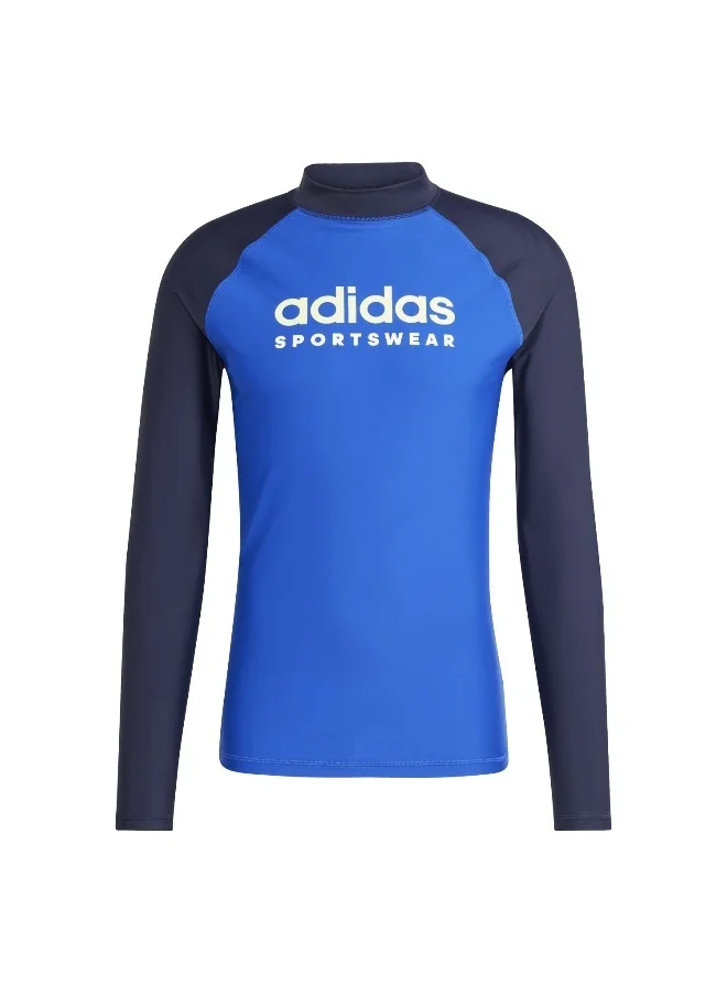 اديداس adidas M Rashgd Ls Blue Swim Swimwear XS