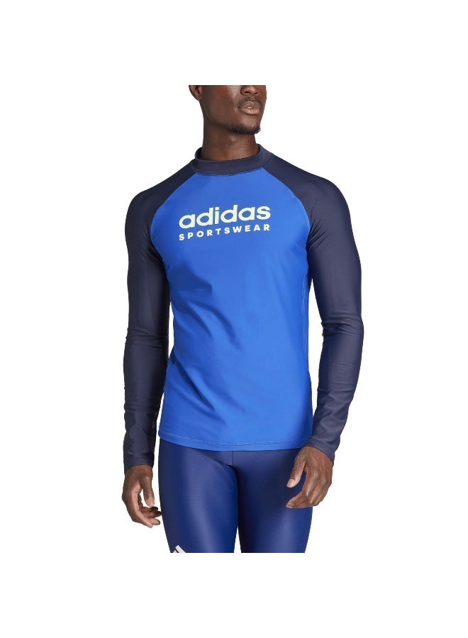 Adidas M Rashgd Ls Blue Swim Swimwear XS - Image 4