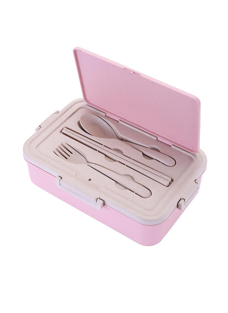Bluejw Portable Lunch Box Microwave Lunch Box With Compartments Portable Japanese-Style Bento Box Leakproof Food Container For Kids  - Image 1