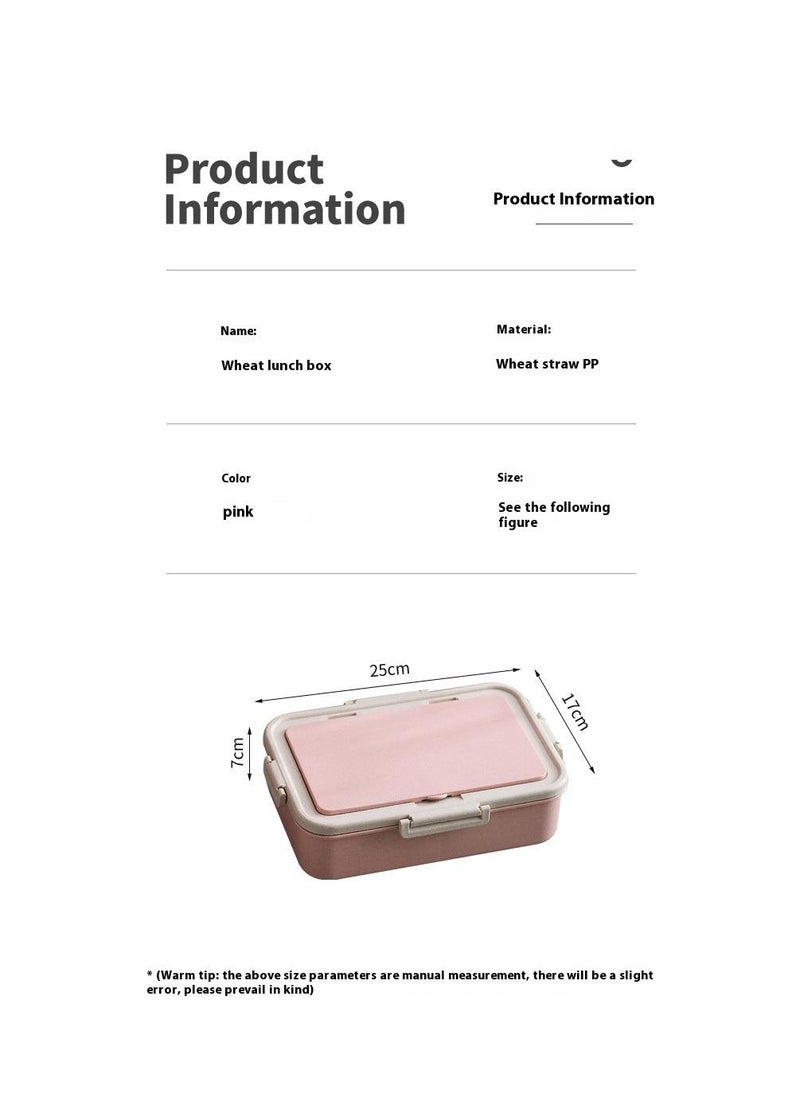 Portable Lunch Box Microwave Lunch Box With Compartments Portable Japanese-Style Bento Box Leakproof Food Container For Kids