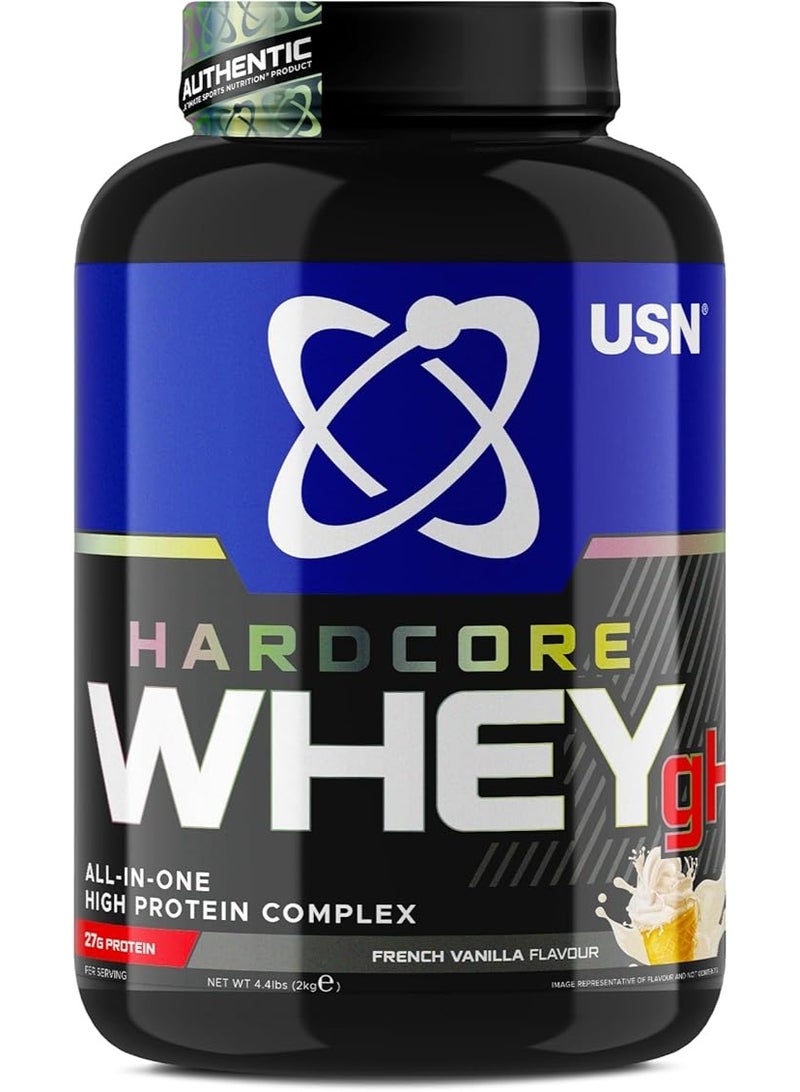 USN Hardcore Whey Gh French Vanilla 2kg - Image 1