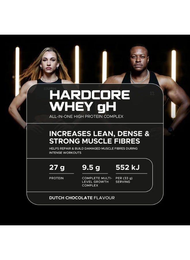 USN Hardcore Whey Gh French Vanilla 2kg - Image 3