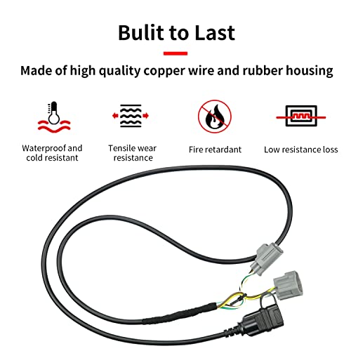 Bentolin 17275.01,4 Way Flat Tow Hitch Trailer Wiring Harness for 2007-2018 Jeep Wrangler JK Models 67 Inches (with Flat Connector Dust Cover) - Image 3