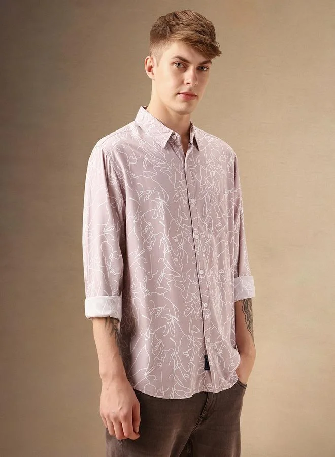 Dennis Lingo Men's Relaxed Fit Multi-Color Casual Shirt