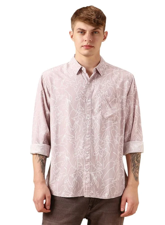 Dennis Lingo Men's Relaxed Fit Multi-Color Casual Shirt