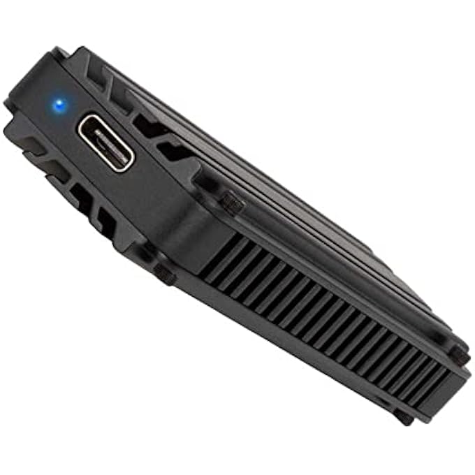 SilverStone TECHNOLOGY SST-MS12-20GBPS SUPERSPEED + USB 3.2 TYPE C TO NVME M.2 SSD ENCLOSURE, BLACK - Image 2