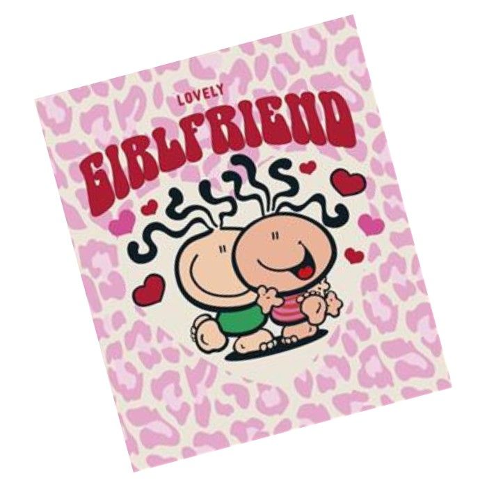 UK Greetings Bubblegum Happy Birthday Lovely Girlfriend Greeting Card - Image 2