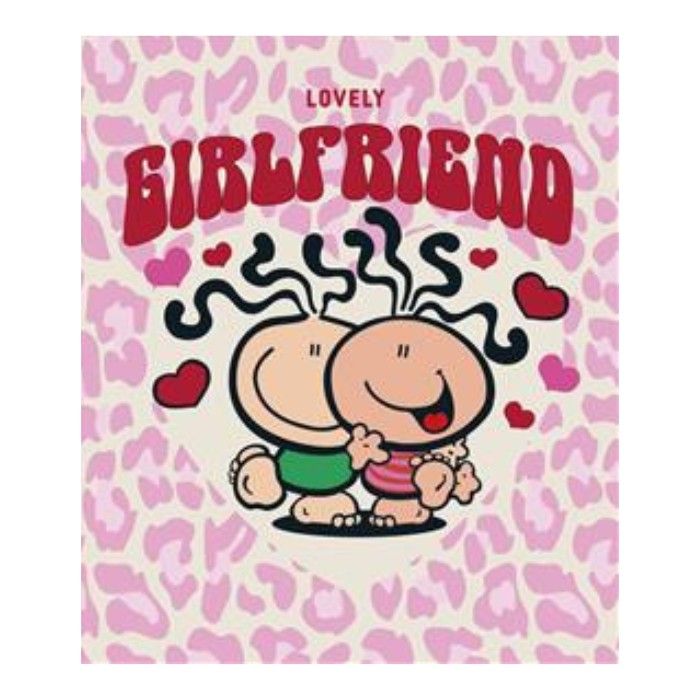 UK Greetings Bubblegum Happy Birthday Lovely Girlfriend Greeting Card - Image 1