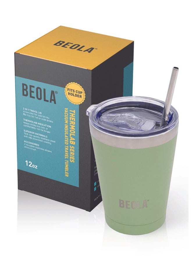 BEOLA Insulated Coffee Mug Travel Tumbler - 350ml, Forest Green  - Image 1