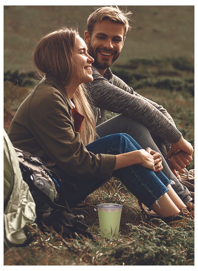 BEOLA Insulated Coffee Mug Travel Tumbler - 350ml, Forest Green  - Image 5