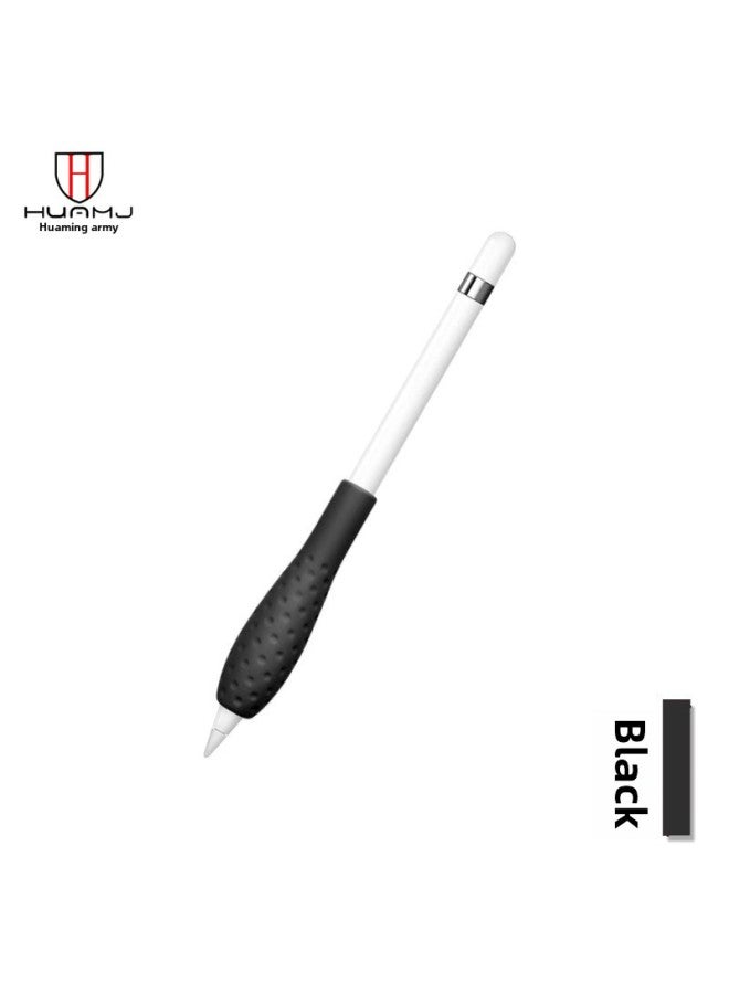Silicone Pen Case For Pencil 1/2nd Gen Ipad Tablet Handwriting Pen Protective Cover Digital Computer/ipad Protective Cover-Color:Black (short)-Applicable Model:apple Pencil  - Image 1