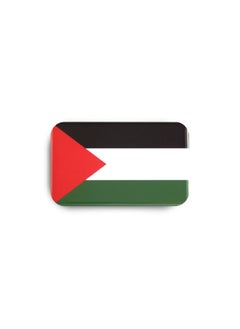 971ميديا علم فلسطين - بادج معدني مطلي بطبقة إيبوكسي مع دبوس مغناطيسي أنيق ومتین لا يتسبب في تمزيق الملابس  - Image 2