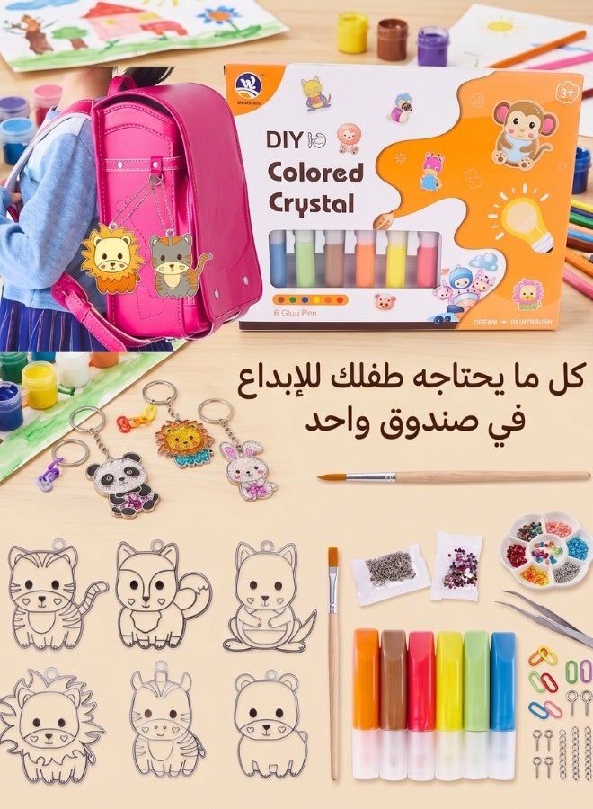 DIY Crystal Pendant & Art Craft Kit | Foster Kids' Creativity & Design Stunning Keychains - Image 2