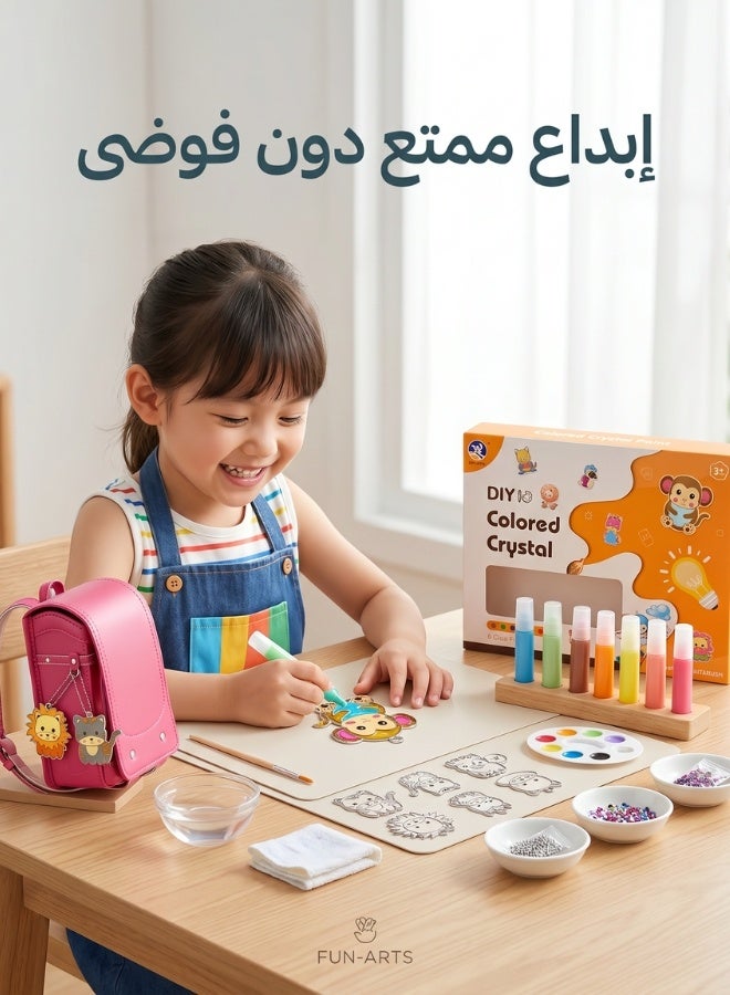 DIY Crystal Pendant & Art Craft Kit | Foster Kids' Creativity & Design Stunning Keychains - Image 4