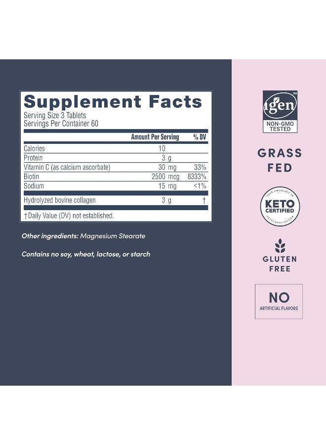 نيوسيل Super Collagen + Vitamin C + Biotin 180 Tablets - Image 3