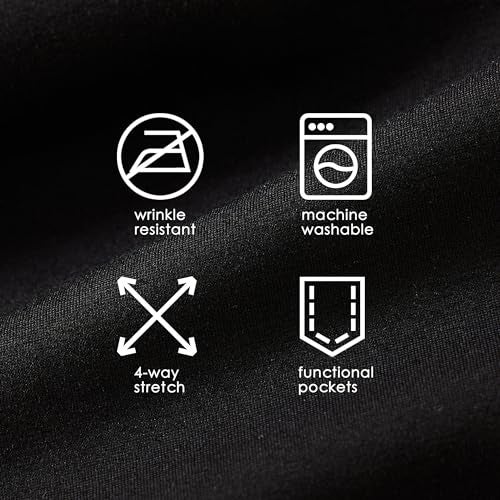 Willit 31" Women's Yoga Dress Pants Bootcut Stretch Work Slacks Office Business Casual Pants Belt Loops 4 Pockets Black M - Image 5