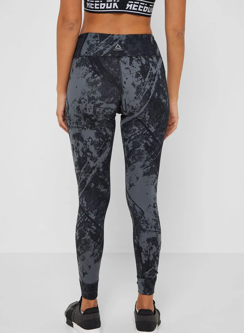 Reebok Combat Lux Jacquard Tights