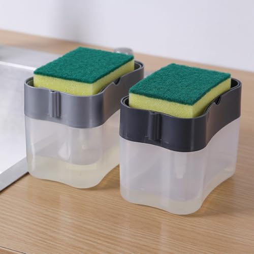 Divinext Soap Pump Holder & Liquid Dispenser for Bathroom, Kitchen,15.4 x 12.8 x 9.6 cm, Multi Color - Image 1