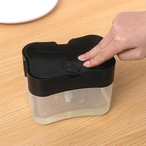 Divinext Soap Pump Holder & Liquid Dispenser for Bathroom, Kitchen,15.4 x 12.8 x 9.6 cm, Multi Color - Image 4