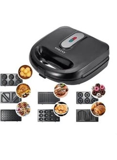 سوكاني صانعة الساندوتشات متعددة الوظائف 7 في 1 بقدرة 750 وات SK-907 أسود 750 W SK-907 لون أسود  - Image 1
