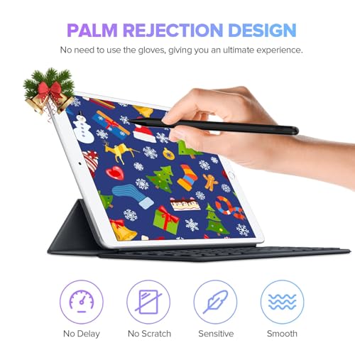 JAMJAKE Stylus Pen 2X Fast Charge Active Pencil Compatible with 2018-2025 Apple iPad Pro 11"/12.9"/M4, iPad Air 3/4/5/M2/M3, iPad 6-11, iPad mini 5/6 Gen-Black - Image 3