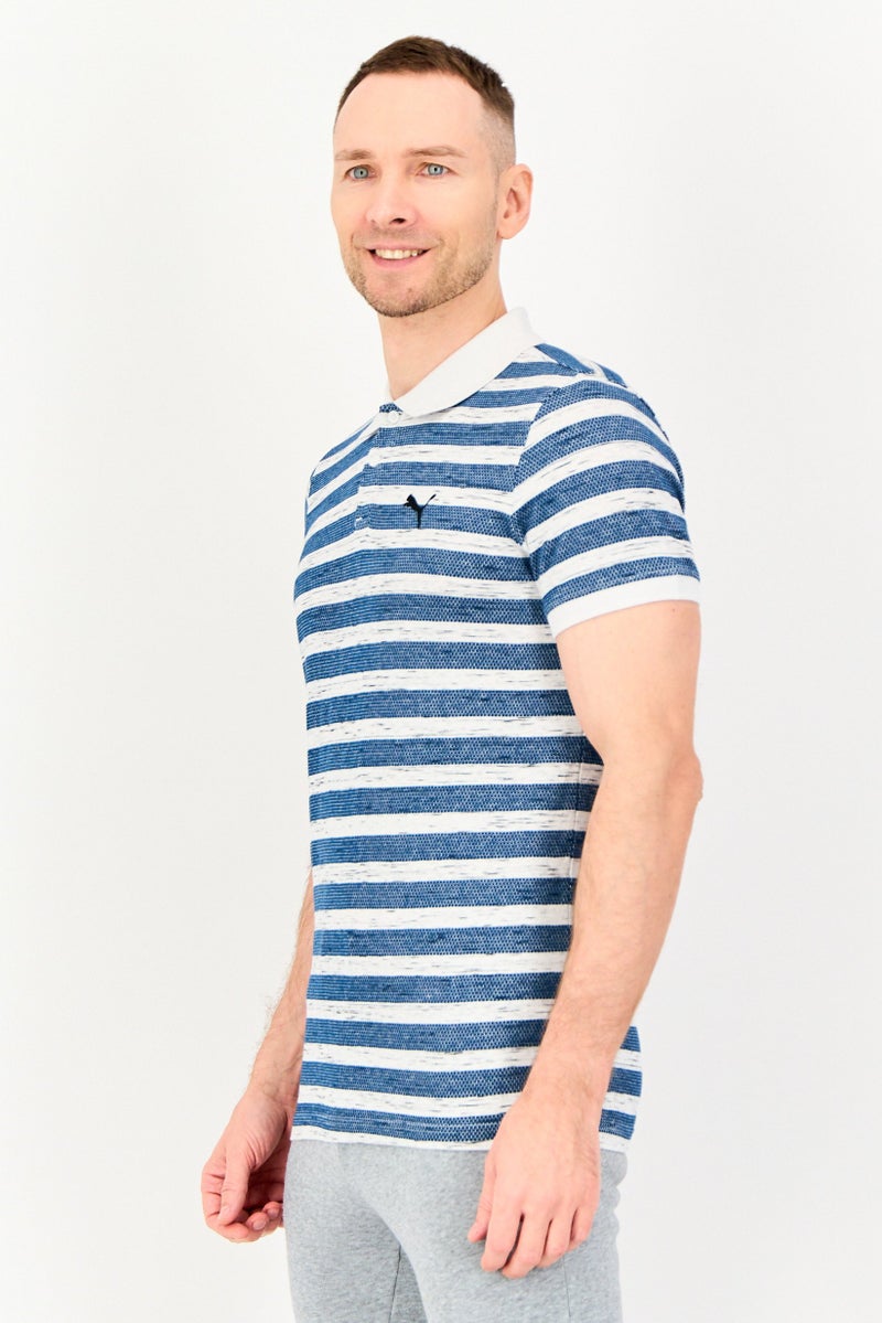 PUMA Men Slim Fit Short Sleeve Outdoor Polo Shirt, Multicolor - Image 3