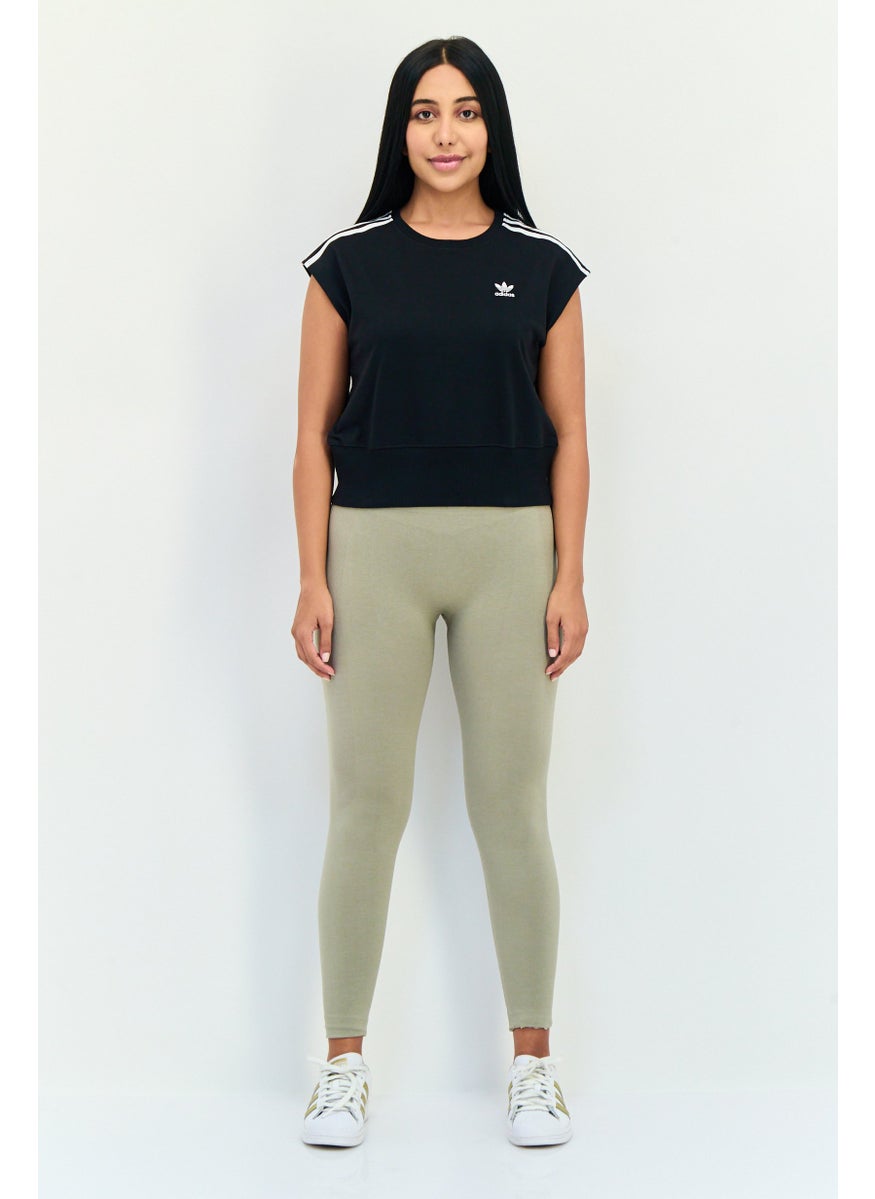 adidas Originals Women Sportswear Fit Cap Sleeve Outdoor Top, Black  - Image 4