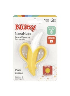 Nuby Nuby, NanaNubs Banana Massaging Toothbrush, 3+ Months, 1 Brush  - Image 1