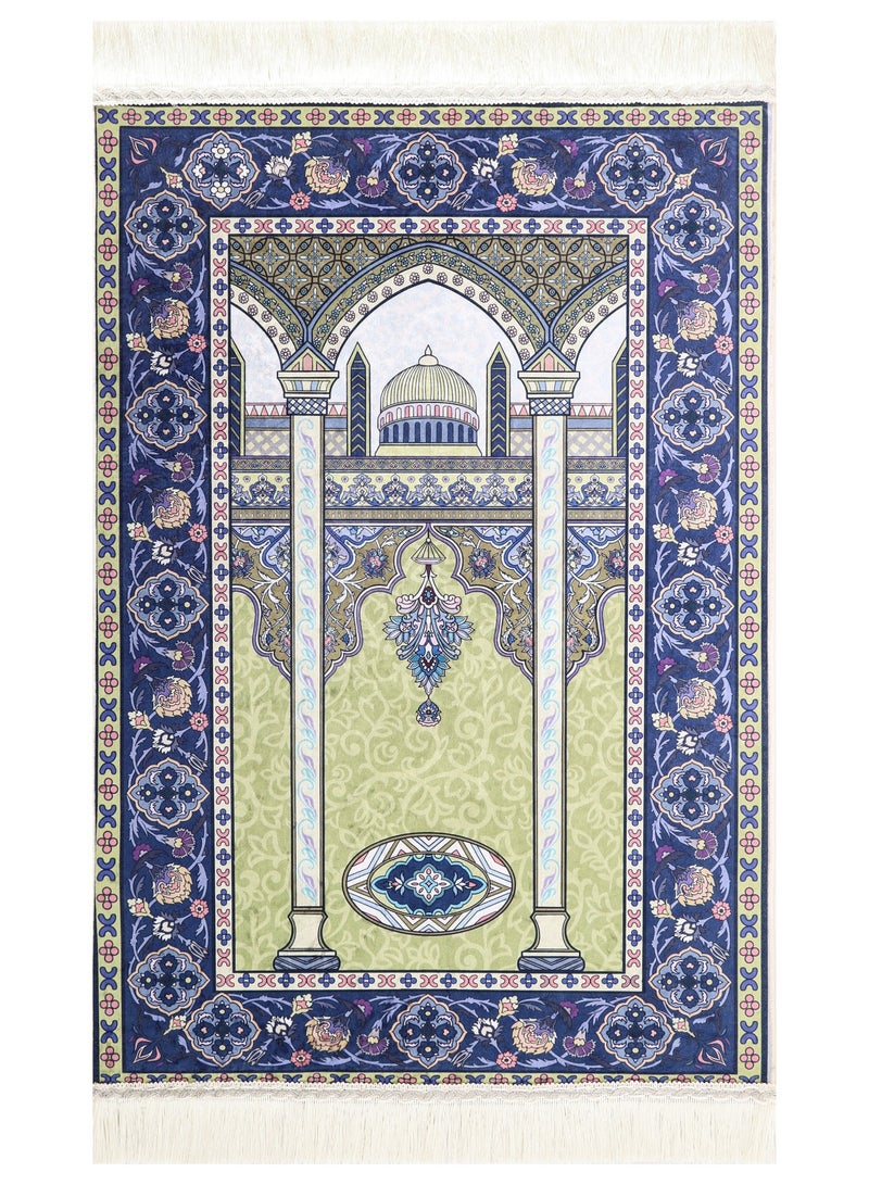 جيج بي في سجادة صلاة | جنازة إسلامية ناعمة ومريحة | تصميم قابل للطي والحمل | سجادة صلاة | جنازة إسلامية ناعمة ومريحة | تصميم قابل للطي والحمل | سجادة صلاة عالية الجودة للمنزل أو المسجد أو السفر - ٧٠ × ١١٠ سم (الطراز ٢)