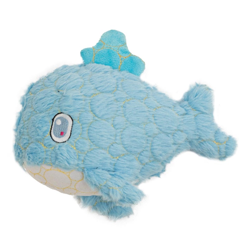 Bite Force - Durable & Strong Dog Toy Blue Whale with Squeaker, Kevlar-Reinforced Seams for Aggressive chewers- Blue. - Image 1
