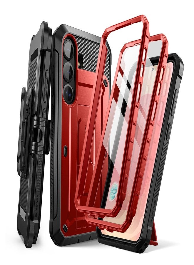 SUPCASE for Samsung Galaxy S25 Plus Case with Stand (Unicorn Beetle Pro), [2 Front Frames] [Built-in Screen Protector & Belt-Clip] Military-Grade Protection Phone Case for Galaxy S25 Plus 6.7", Ruddy - Image 1