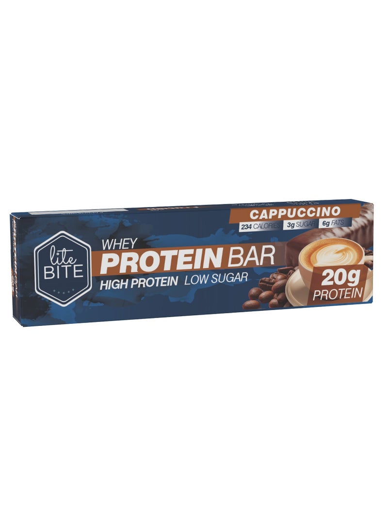 Lite Bite Cappuccino Whey Protein Bar 70g (20g Protein) 