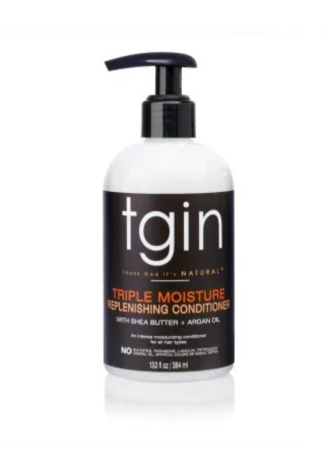 Tgin Triple Moisture Replenishing Conditioner For Natural Hair - Dry Hair - Curly Hair - 13 Oz  - Image 1