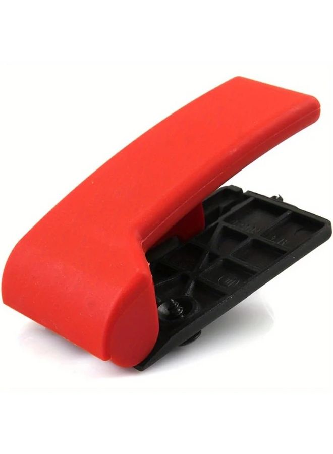 Black Engine Hood Release Lever With Red Locking Mechanism For Car - Image 5
