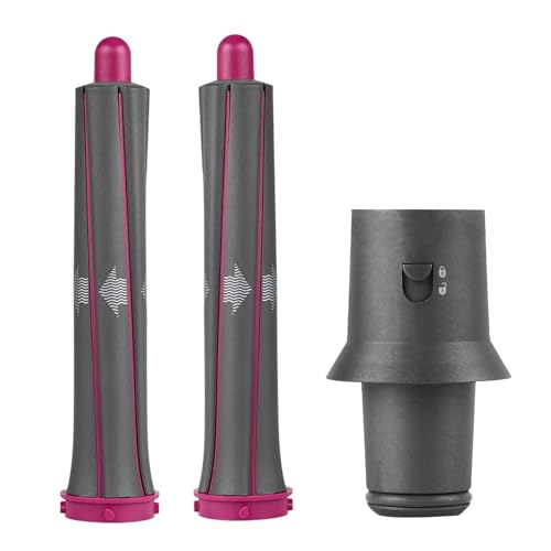 Chuancheng 1.2 Inch/30MM Long Hair Curling Iron Barrels for Dyson Airwrap HS01 HS05 Attachment Parts Hair Tool, with Adaptor for Dyson Hair Dryer Converting to Airwrap Styler, 1 Pair - Image 1