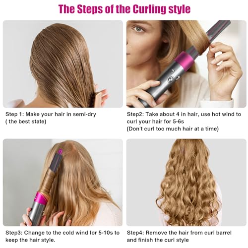 Chuancheng 1.2 Inch/30MM Long Hair Curling Iron Barrels for Dyson Airwrap HS01 HS05 Attachment Parts Hair Tool, with Adaptor for Dyson Hair Dryer Converting to Airwrap Styler, 1 Pair - Image 5