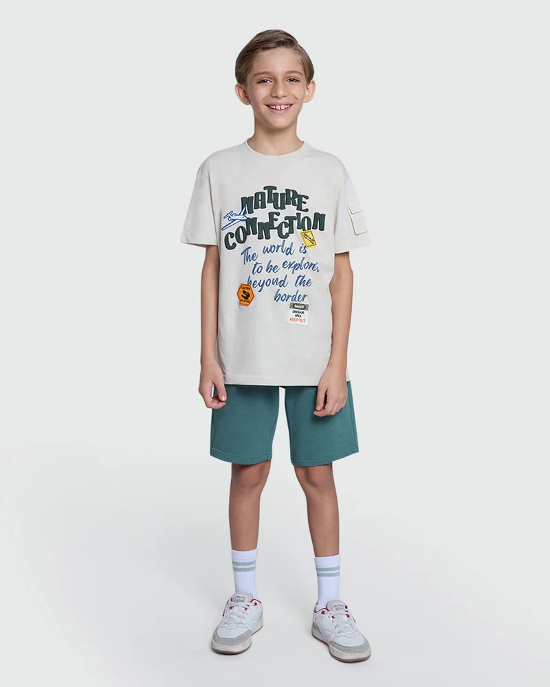 Ovs Sea Pine Green Boys' Shorts By OVS