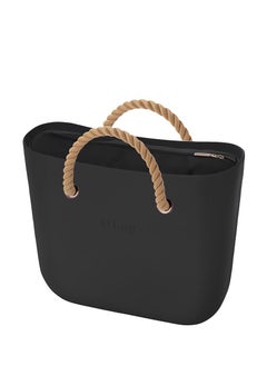 O bag O bag mini with Rope Sand Handles in Black  - Image 4