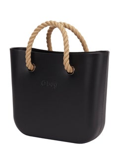 O bag O bag mini with Rope Sand Handles in Black  - Image 3