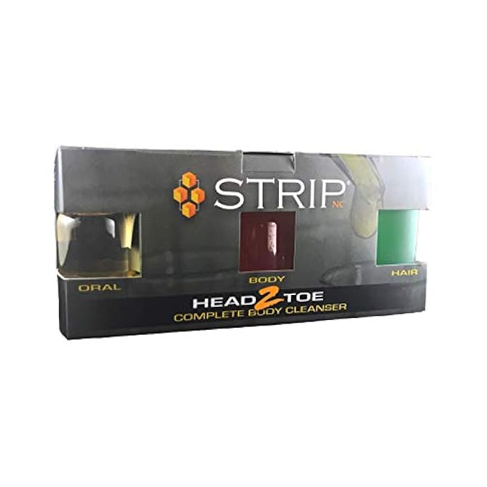 Wellgenix Strip Head 2 Toe Complete Body Cleanser - Extra Strength 4 Phase Cleansing - Quick Flush Cleanse, Fast Acting Capsules, Hair Follicle & Oral Cleanser - Image 1